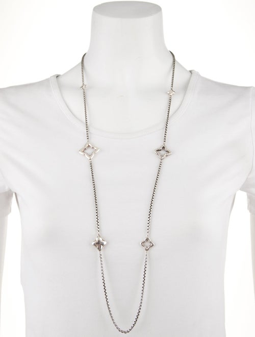 David Yurman Quatrefoil Station Necklace