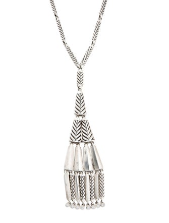 David Yurman Diamond Stax Fringe Lavalier Necklace