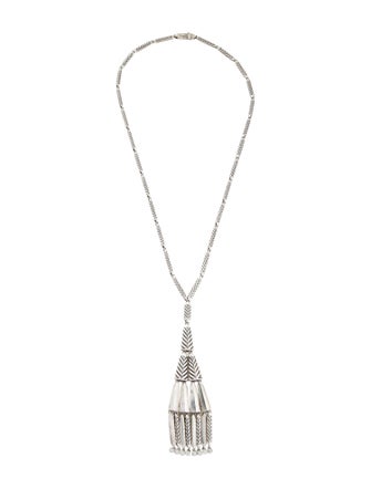 David Yurman Diamond Stax Fringe Lavalier Necklace