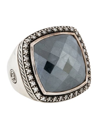 David Yurman Hematine & Diamond Albion Cocktail Ring
