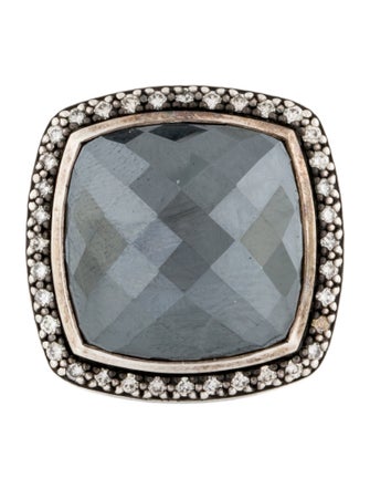 David Yurman Hematine & Diamond Albion Cocktail Ring
