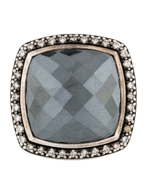 David Yurman Hematine & Diamond Albion Cocktail Ring