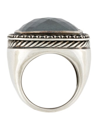 David Yurman Hematine & Diamond Albion Cocktail Ring