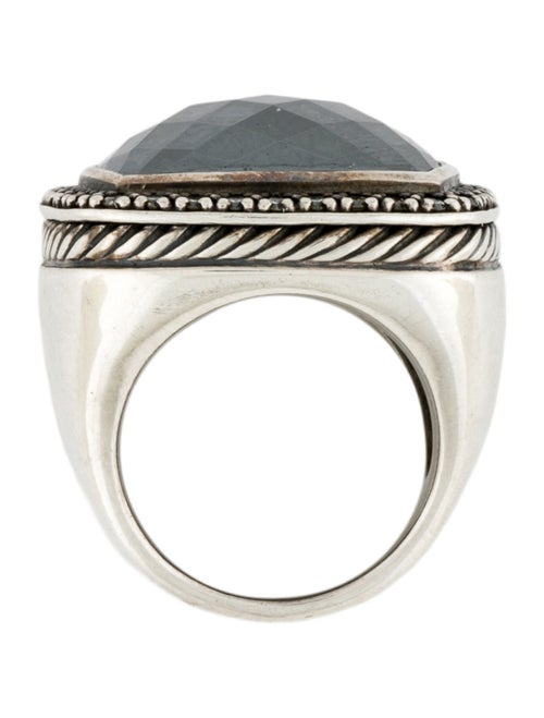 David Yurman Hematine & Diamond Albion Cocktail Ring