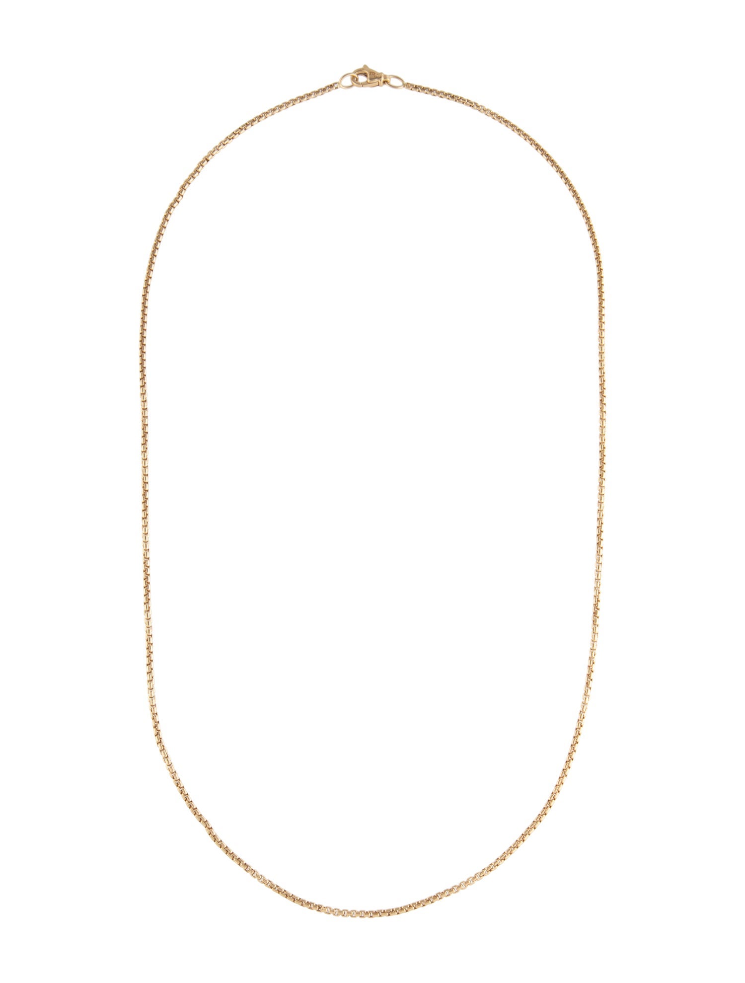 David Yurman 18K Box Chain Necklace