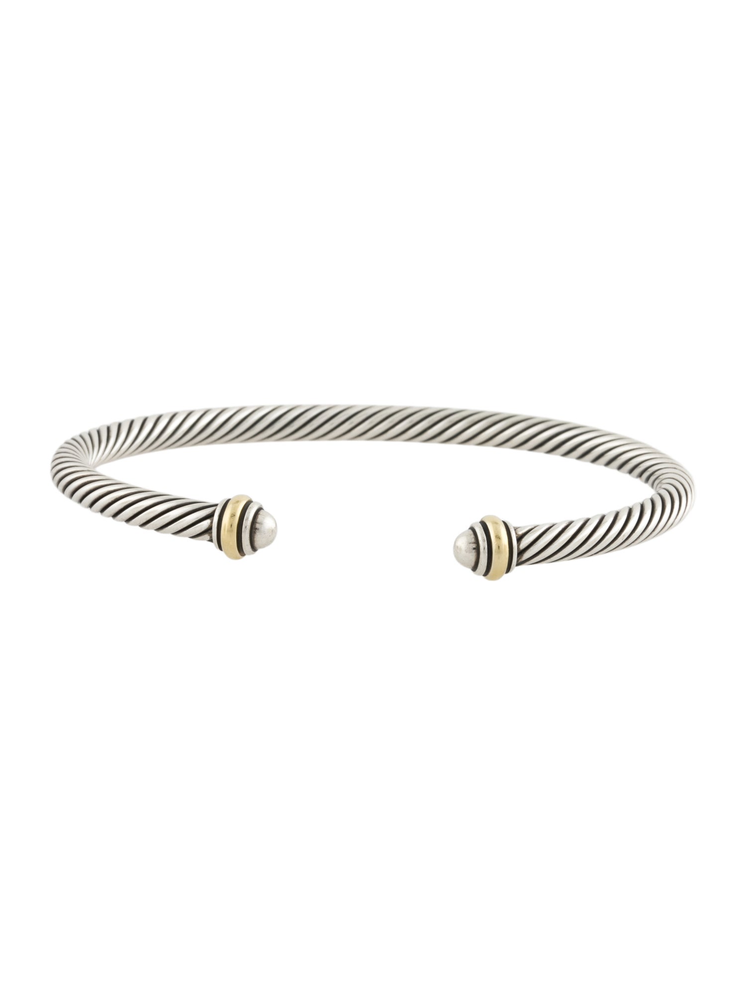 David Yurman Two-Tone Classic Cable Cuff Bracelet