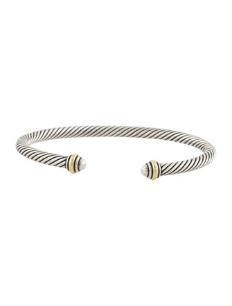 David Yurman Two-Tone Classic Cable Cuff Bracelet