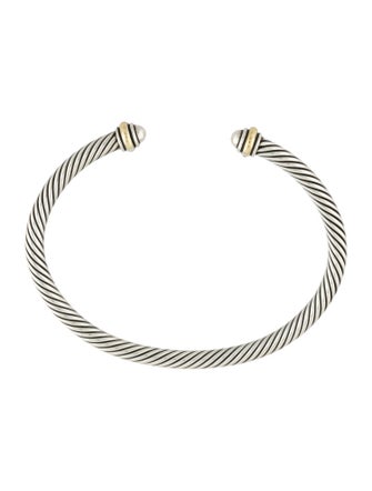 David Yurman Two-Tone Classic Cable Cuff Bracelet