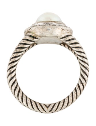 David Yurman Pearl & Diamond Cocktail Ring