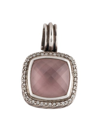 David Yurman Rose Quartz & Diamond Albion Pendant