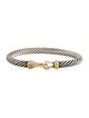 David Yurman Two-Tone Buckle Classic Cable Bracelet