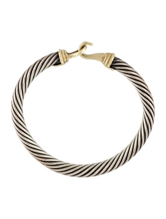 David Yurman Two-Tone Buckle Classic Cable Bracelet