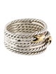 David Yurman Two-Tone Double X Crossover Ring