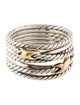 David Yurman Two-Tone Double X Crossover Ring