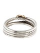 David Yurman Two-Tone X Crossover Band Ring