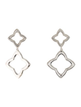 David Yurman Quatrefoil Double Drop Earrings