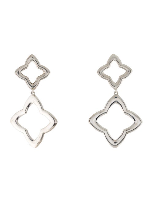 David Yurman Quatrefoil Double Drop Earrings