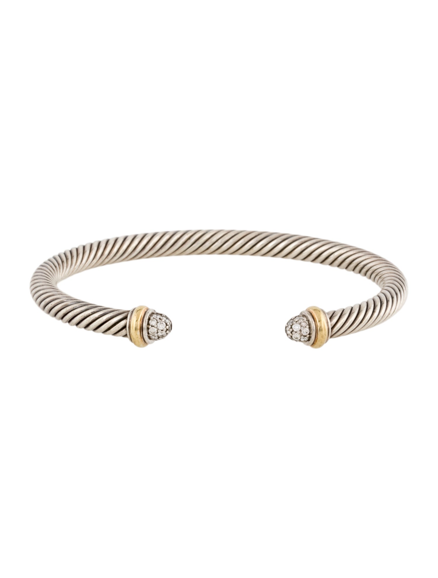 David Yurman Diamond Classic Cable Bracelet
