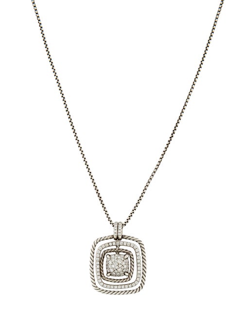 David Yurman 1.29ctw Diamond Chatelaine Pendant Necklace