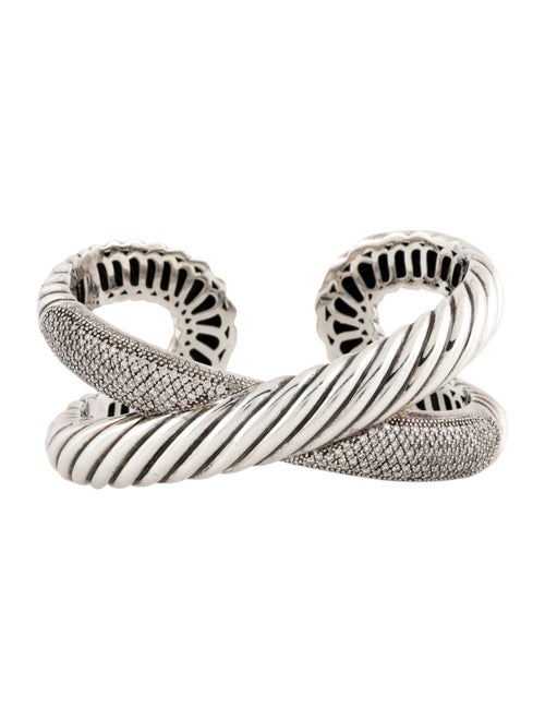 David Yurman 2.25ctw Diamond Crossover Cuff