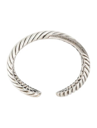 David Yurman 2.25ctw Diamond Crossover Cuff