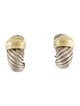 David Yurman Two-Tone Shrimp Clip-On Earrings