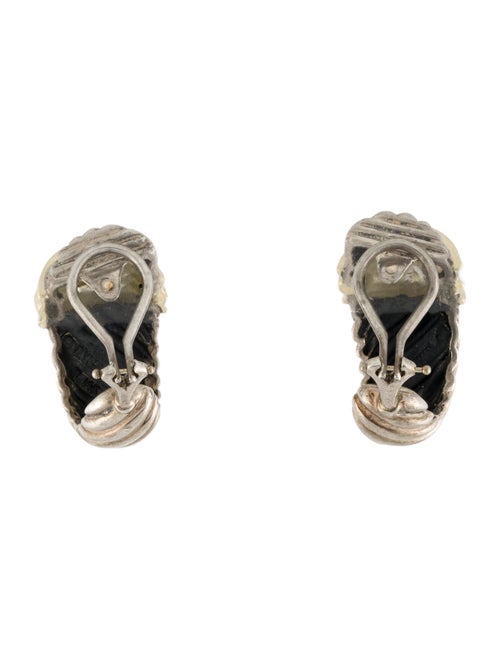 David Yurman Two-Tone Shrimp Clip-On Earrings