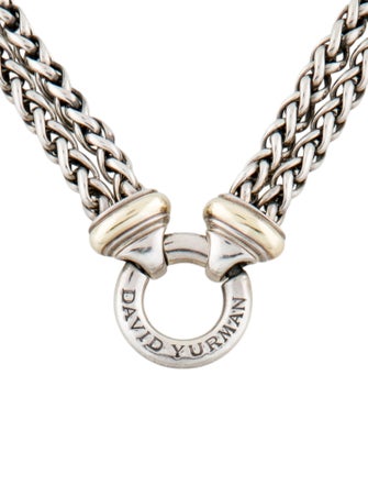 David Yurman Two-Tone Double Wheat Chain Necklace