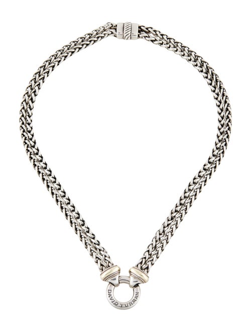David Yurman Two-Tone Double Wheat Chain Necklace