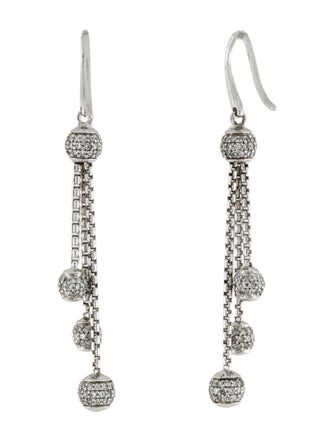 David Yurman Diamond Pavé Ball Drop Earrings