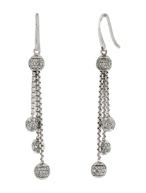 David Yurman Diamond Pavé Ball Drop Earrings