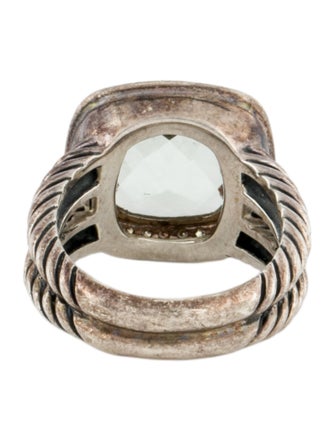 David Yurman Prasiolite & Diamond Albion Ring