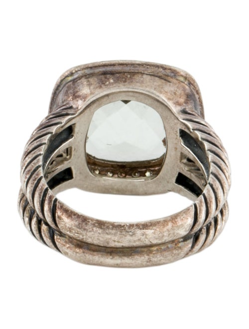 David Yurman Prasiolite & Diamond Albion Ring