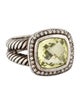 David Yurman Lemon Quartz & Diamond Albion Ring