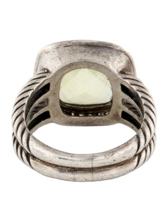 David Yurman Lemon Quartz & Diamond Albion Ring