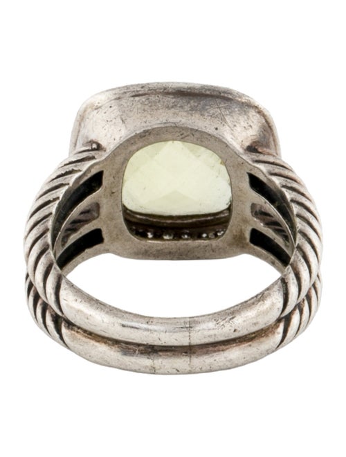 David Yurman Lemon Quartz & Diamond Albion Ring