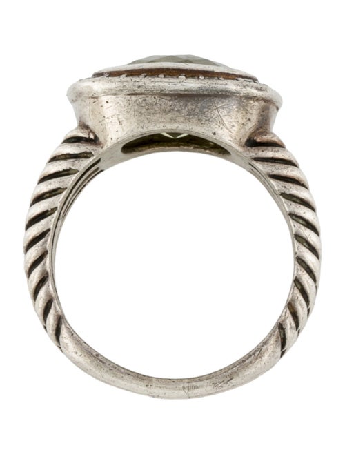 David Yurman Lemon Quartz & Diamond Albion Ring