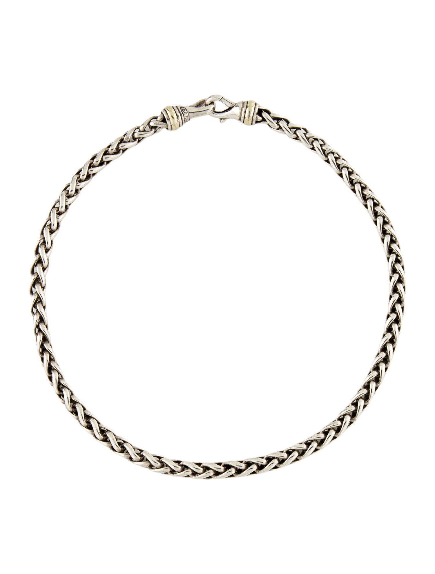 David Yurman Two-Tone Wheat Chain Necklace