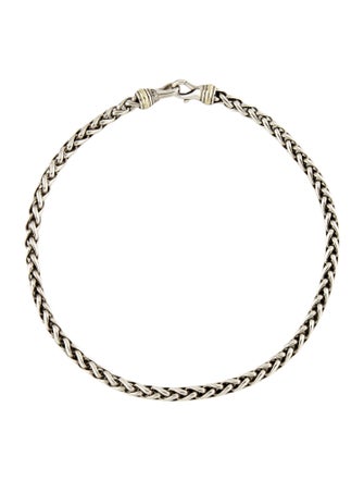 David Yurman Two-Tone Wheat Chain Necklace