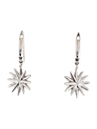 David Yurman Diamond Starburst Drop Huggies