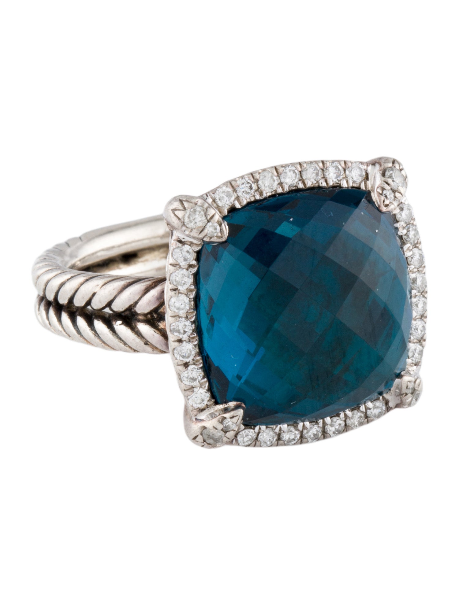 David Yurman Topaz & Diamond Chatelaine® Cocktail Ring