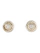 David Yurman Diamond Cookie Stud Earrings
