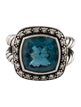 David Yurman Topaz & Diamond Albion Ring