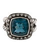 David Yurman Topaz & Diamond Albion Ring