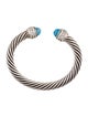 David Yurman Topaz & DIamond Classic Cable Bracelet