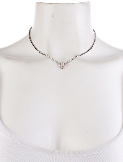 David Yurman Diamond Cookie Pendant Necklace