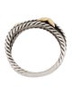 David Yurman Two-Tone Double X Crossover Ring