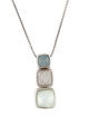 David Yurman Multistone & Diamond Three-Tier Pendant Necklace