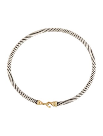 David Yurman Two-Tone Buckle Classic Cable Bracelet