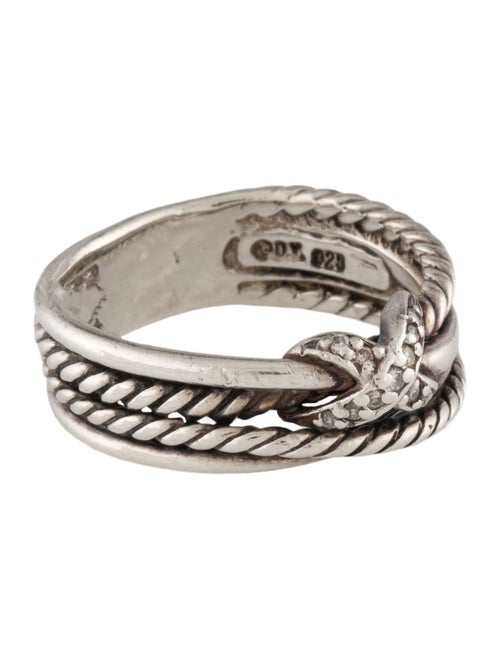 David Yurman Diamond X Crossover Band Ring